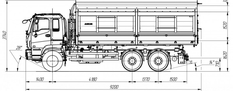 Самосвал AMKAR-АМ659-40E