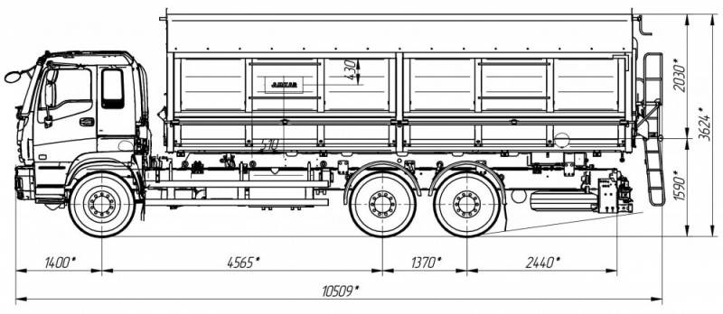 Самосвал AMKAR-АМ659-41E