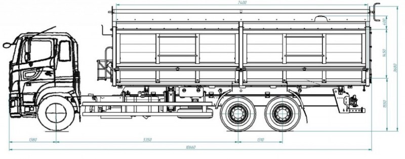 Самосвал AMKAR-658991-42Е