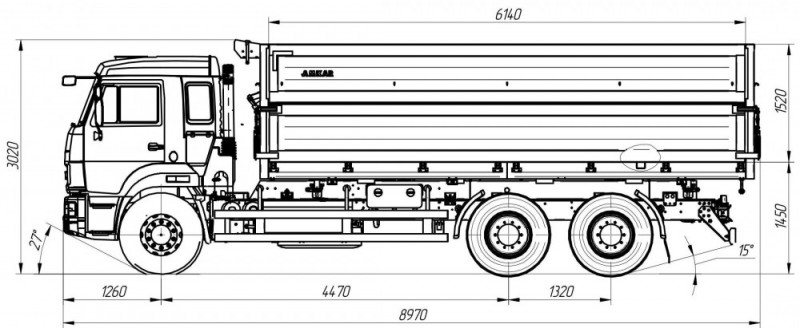 Самосвал AMKAR-658901-40LE