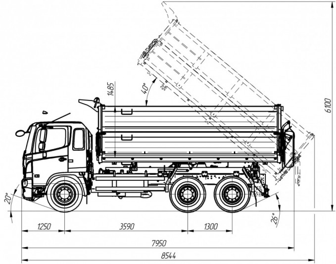 Самосвал AMKAR-658991-11E