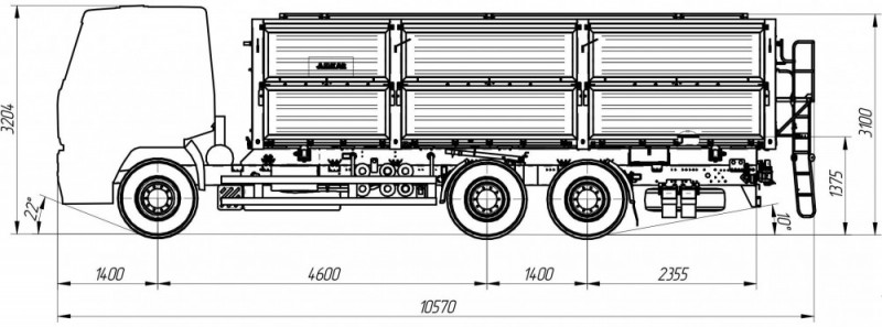 Самосвал AMKAR-658931-42E