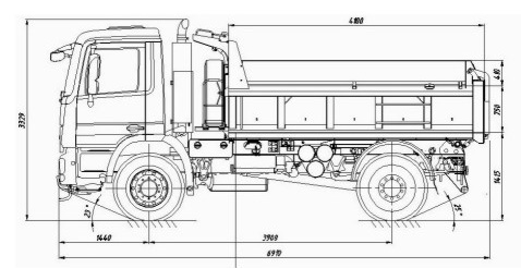 Самосвал AMKAR-65896-01E