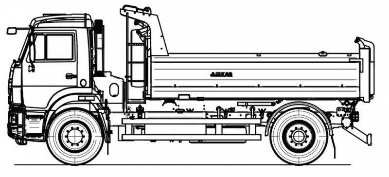 Самосвал AMKAR-658902E