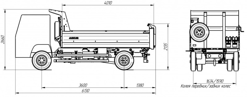 Самосвал AMKAR 658983-04