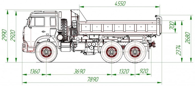 Самосвал AMKAR-658901-03E