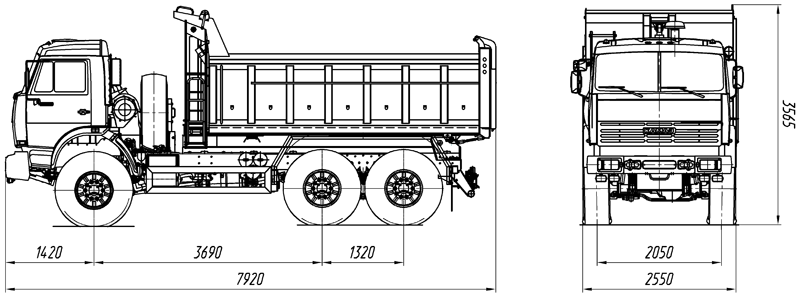 Самосвал AMKAR-658901-03E