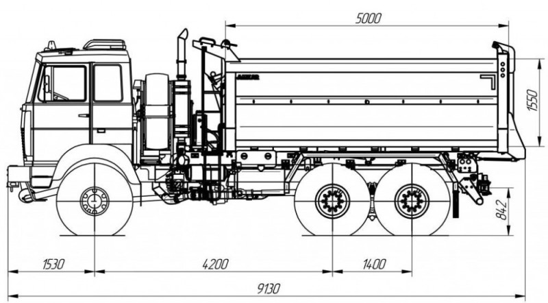 Самосвал AMKAR-658931-03E